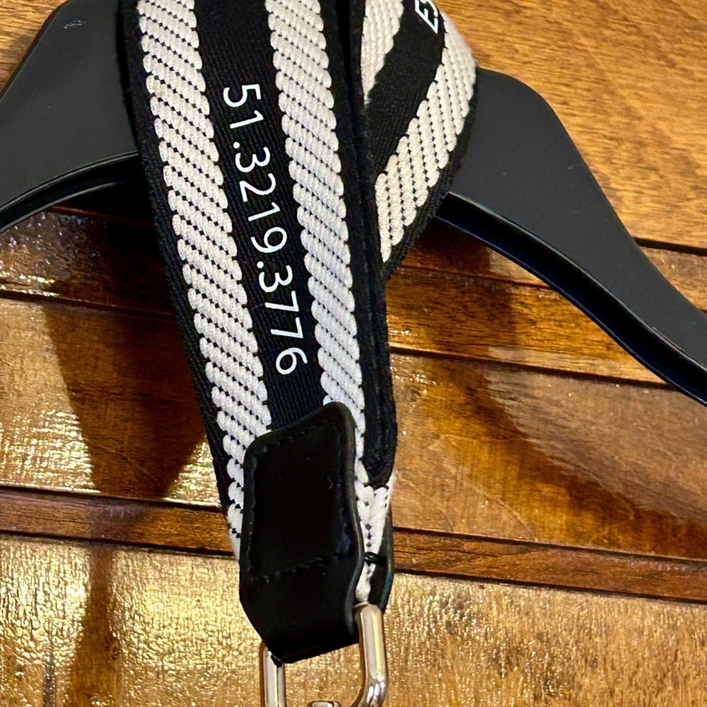 NWT Ted Baker Black Logo Zip Pouch with Strap - Picture 5 of 10